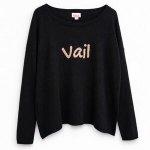 Vail Black Cashmere Sweater for Women
